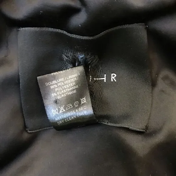 Jaiphr Black Crepe Long Sleeve Mini Dress Size P - Picture 4 of 4